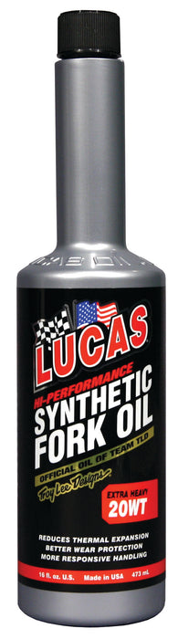 Lucas Oil Products 10779 Synthetic Fork Oil Extra Heavy 20wt. - Truck Part Superstore
