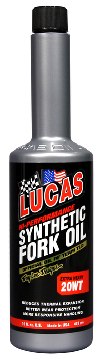 Lucas Oil Products 10779 Synthetic Fork Oil Extra Heavy 20wt. - Truck Part Superstore