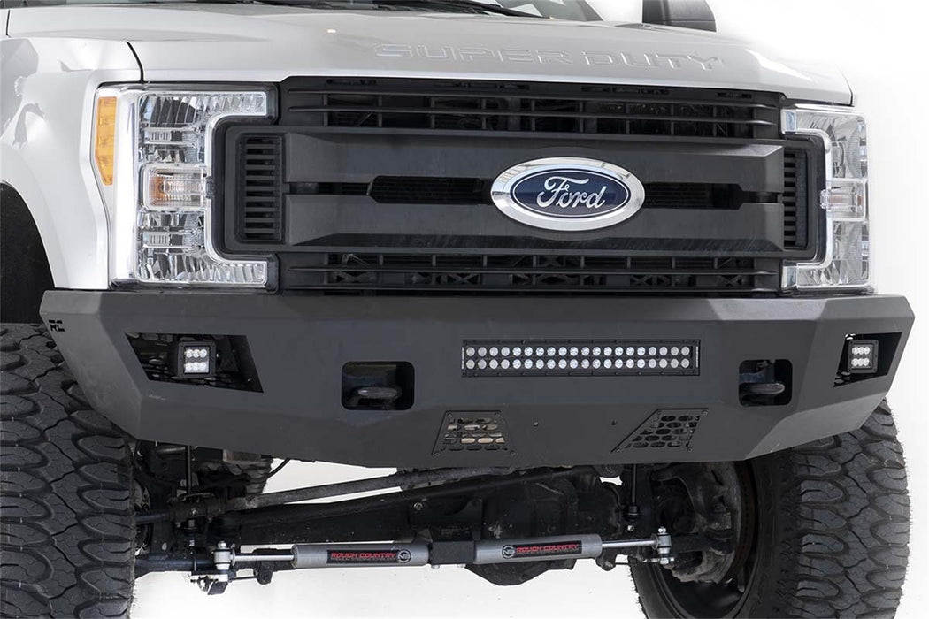 Rough Country 10787 Ford Heavy-Duty Front LED Bumper 17-20 F-250/F-350 Rough Country - Truck Part Superstore