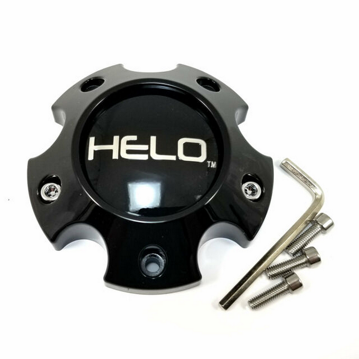 Helo 1079L121HE1GB-H34 HELO CAP 5X4.5/5 LUG H34 - GLOSS BLACK - Truck Part Superstore