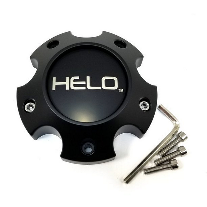 Helo 1079L133HE1SB-H39 HELO CAP 5X5 LUG H39 - SATIN BLACK - Truck Part Superstore