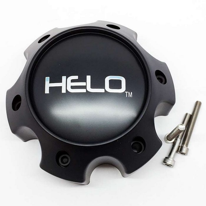 Helo 1079L140HE1SB-H34 HELO CAP 6X135 LUG H34 - SATIN BLACK - Truck Part Superstore