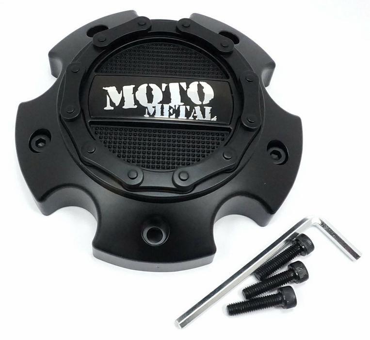 Moto Metal 1079L145AMO2SB MO971/MO972 CAP SATIN BLACK 5X5.5/150 - Truck Part Superstore