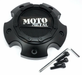 Moto Metal 1079L145AMO2SB MO971/MO972 CAP SATIN BLACK 5X5.5/150 - Truck Part Superstore