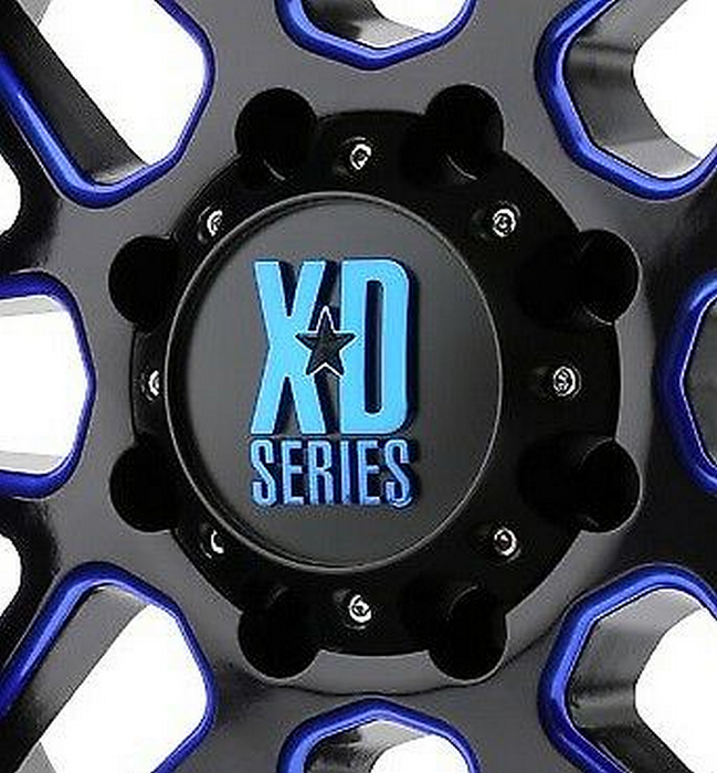 XD 1079L145ASGB-H42BC XDS CAP LARGE 5 LUG SG-BLK-BLUE TINT CC - Truck Part Superstore
