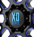 XD 1079L145ASGB-H42BC XDS CAP LARGE 5 LUG SG-BLK-BLUE TINT CC - Truck Part Superstore