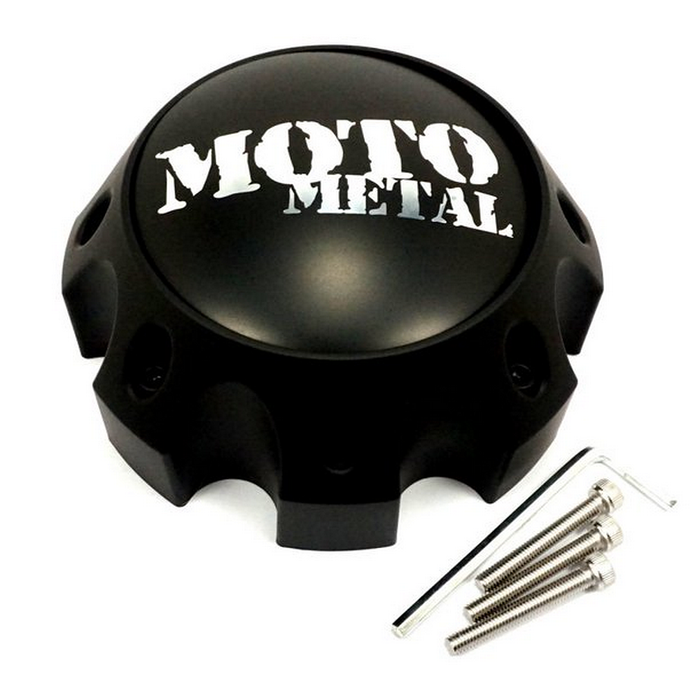Moto Metal 1079L170MBMO1 MO967/968 CAP SATIN BLACK 8 LUG - Truck Part Superstore