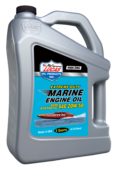 Lucas Oil Products 10811 Marine Semi-Synthetic SAE 20W-50 Engine Oil - Truck Part Superstore
