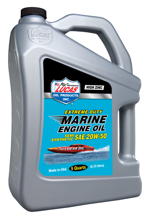 Lucas Oil Products 10811 Marine Semi-Synthetic SAE 20W-50 Engine Oil - Truck Part Superstore