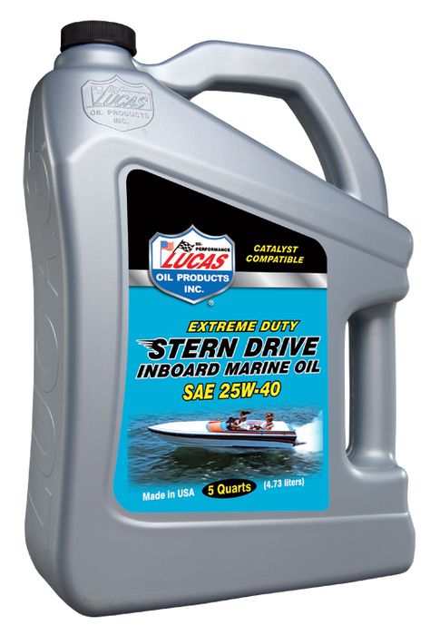 Lucas Oil Products 10814 Stern Drive Inboard Engine Oil SAE 25W-40 - Truck Part Superstore