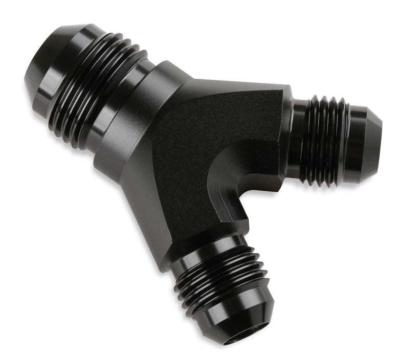 Mr Gasket 1086-BL Y Adapter; -8AN x -6AN x -6AN; Anodized Black; - Truck Part Superstore