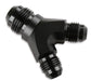 Mr Gasket 1086-BL Y Adapter; -8AN x -6AN x -6AN; Anodized Black; - Truck Part Superstore