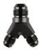 Mr Gasket 1086-BL Y Adapter; -8AN x -6AN x -6AN; Anodized Black; - Truck Part Superstore