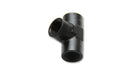 Vibrant Performance 10860 Female Pipe Tee Adapter; Size: 1/8in. NPT; 6061 Aluminum; Anodized Black; - Truck Part Superstore