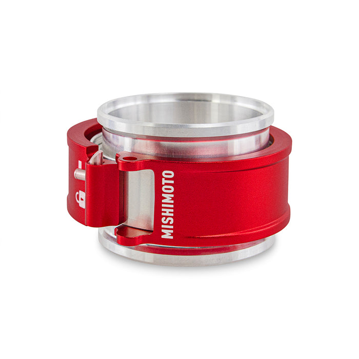 Mishimoto MMCLAMP-QD-25RD Quick Release Clamp Assembly, 2.5in Red - Truck Part Superstore