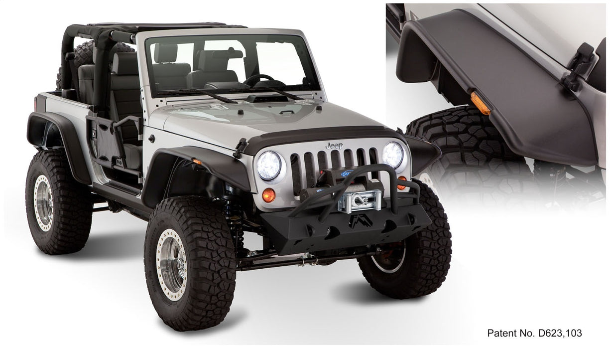 Bushwacker 10919-07 Flat Style Fender Flares - Truck Part Superstore