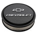 Proform 141-830 14" Air Cleaner Kit; Aluminum; Black Crinkle; Raised Chevy and Bowtie Emblems - Truck Part Superstore