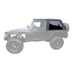 Rampage 109635 Frameless Soft Top Kit Sailcloth; Black Diamond; w/Tinted Windows; - Truck Part Superstore