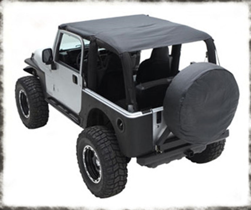 Smittybilt 93735 Extended Soft Top 04-06 Wrangler LJ Black Diamond Smittybilt - Truck Part Superstore