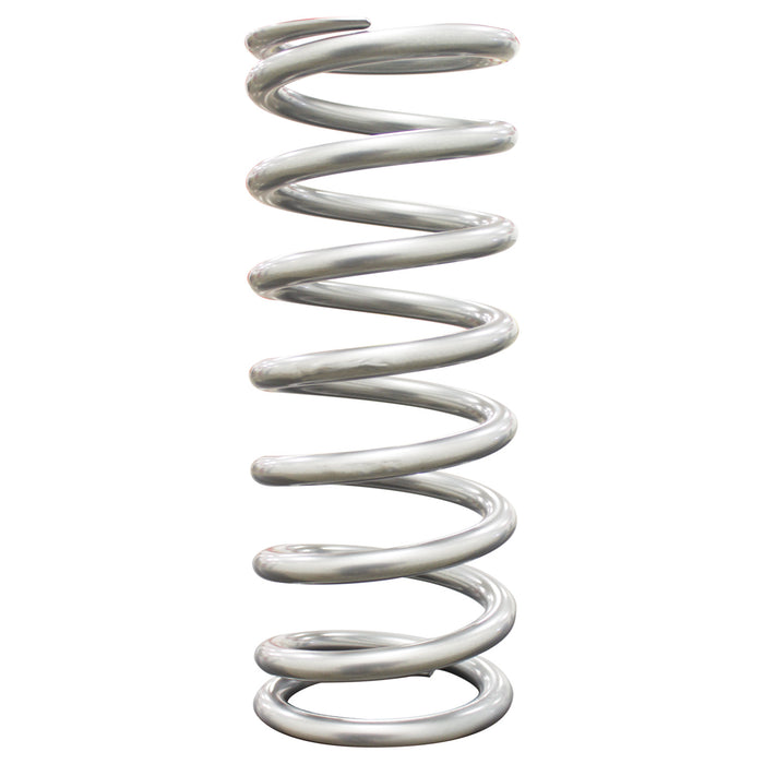 QA1 10HT500 Spring, Cr-Si High Travel 2-1/2" Id 10" X 500 Lbs/In. Silver Pwdr Coat - Truck Part Superstore