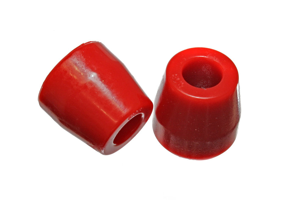 Energy Suspension 10.6101R Bump Stop Set; Red; Rear; Incl. 2 Per Set; Performance Polyurethane; - Truck Part Superstore
