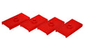 Energy Suspension 10.6102R Leaf Spring Pad Set; Red; Rear; Performance Polyurethane; - Truck Part Superstore