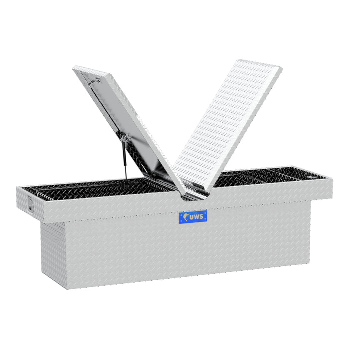 UWS TBD-69 Bright Aluminum 69in. Deep Gull Wing Crossover Truck Tool Box - Truck Part Superstore