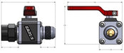 Earl's Performance 230710ERL UltraPro AN Ball Valve; For -10AN Male To Female; - Truck Part Superstore
