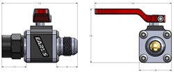 Earl's Performance 230710ERL UltraPro AN Ball Valve; For -10AN Male To Female; - Truck Part Superstore