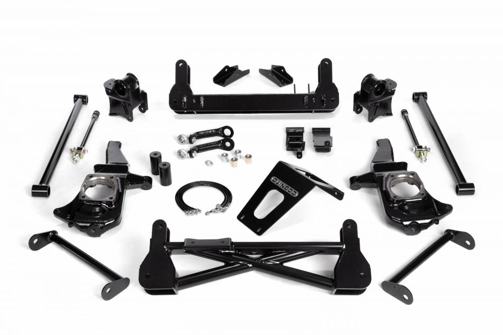 Cognito Motorsports Truck 110-K0535 Cognito 7-9 Inch Non-Torsion Bar Drop Front Suspension Lift Kit For 11-19 Silverado/Sierra 2500HD/3500HD 2WD Stabilitrak - Truck Part Superstore