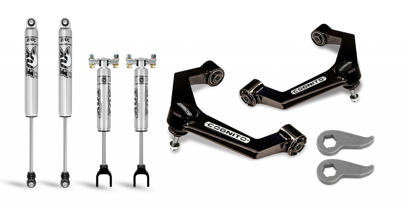 Cognito Motorsports Truck 110-P0779 Cognito 3-Inch Performance Leveling Kit With Fox PS 2.0 IFP Shocks for 20-22 Silverado/Sierra 2500/3500 2WD/4WD - Truck Part Superstore