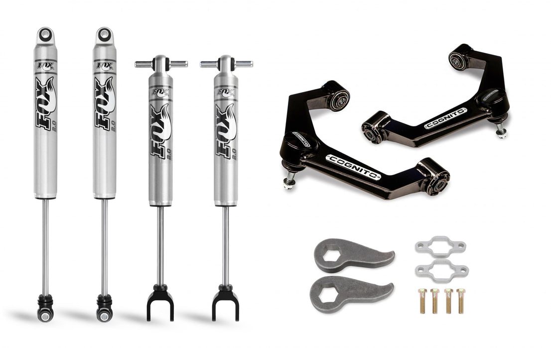Cognito Motorsports Truck 110-P0928 Cognito 3-Inch Performance Leveling Kit with Fox PS 2.0 IFP Shocks for 11-19  Silverado/Sierra 2500/3500 2WD/4WD - Truck Part Superstore
