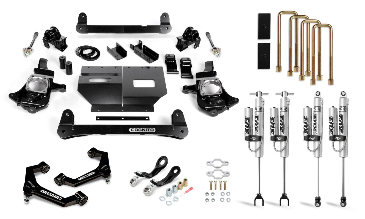 Cognito Motorsports Truck 110-P0967 Cognito 4-Inch Performance Lift Kit with Fox PSRR 2.0 Shocks for 11-19 Silverado/Sierra 2500/3500 2WD/4WD - Truck Part Superstore