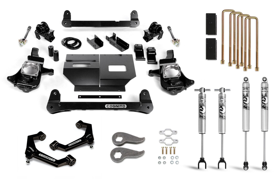 Cognito Motorsports Truck 110-P0968 Cognito 6-Inch Standard Lift Kit with Fox PS 2.0 IFP Shocks for 11-19 Silverado/Sierra 2500/3500 2WD/4WD - Truck Part Superstore