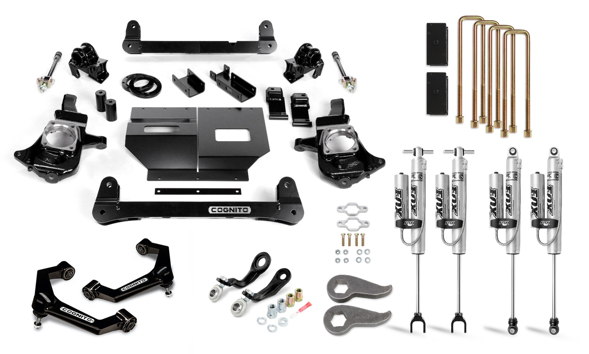 Cognito Motorsports Truck 110-P0969 Cognito 6-Inch Performance Lift Kit with Fox PSRR 2.0 Shocks for 11-19 Silverado/Sierra 2500/3500 2WD/4WD - Truck Part Superstore