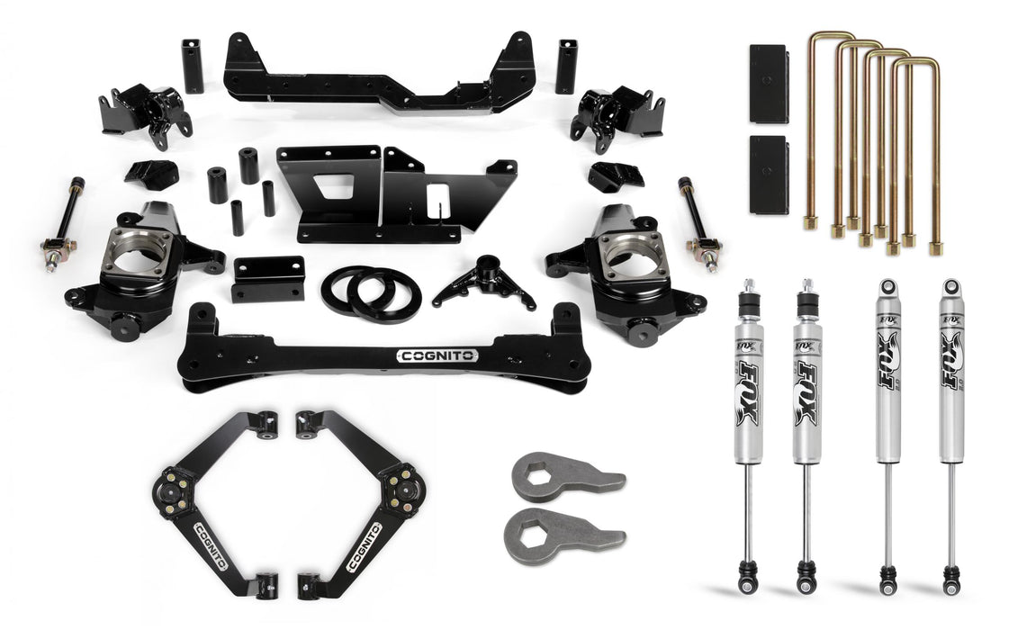 Cognito Motorsports Truck 110-P0970 Cognito 6-Inch Standard Lift Kit with Fox PS 2.0 IFP Shocks for 01-10 Silverado/Sierra 2500/3500 2WD/4WD - Truck Part Superstore