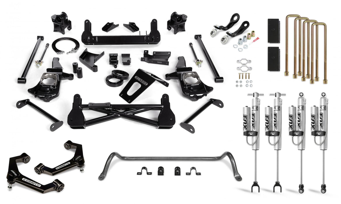 Cognito Motorsports Truck 110-P0980 Cognito 7-Inch Performance Lift Kit with Fox PSRR 2.0 Shocks for 11-19 Silverado/Sierra 2500/3500 2WD/4WD - Truck Part Superstore