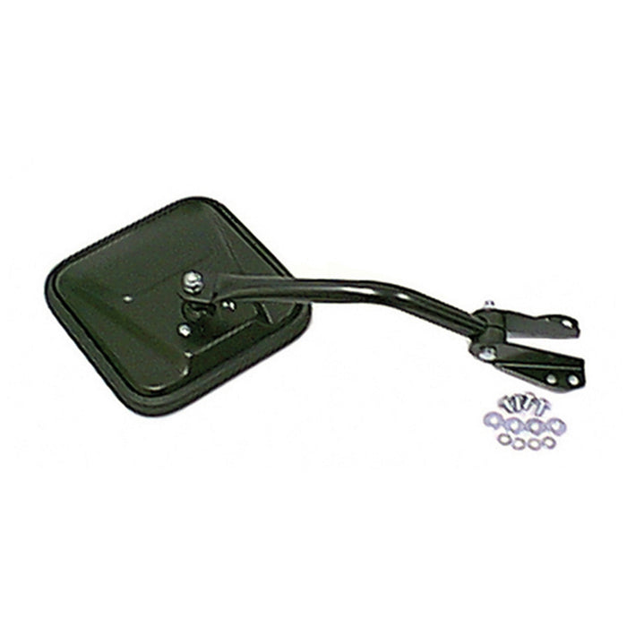Omix 11001.05 Door Mirror; Style Side; Left; Black; Head/Arm; - Truck Part Superstore