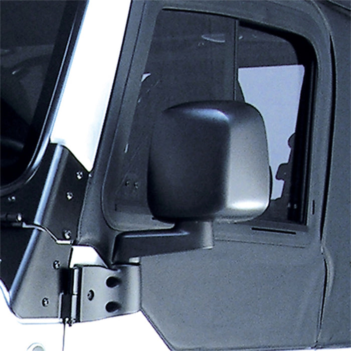 Omix 11002.11 Door Mirror; Left; Black; - Truck Part Superstore