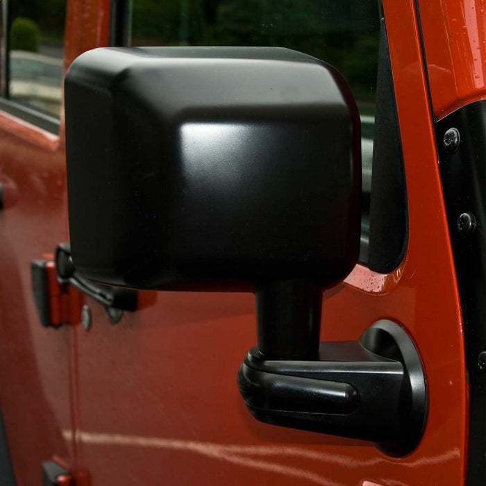 Omix 11002.12 Door Mirror; Right; Black; - Truck Part Superstore