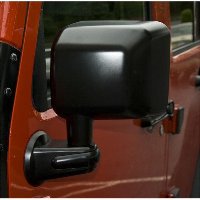 Omix 11002.13 Door Mirror; Left; Black; - Truck Part Superstore