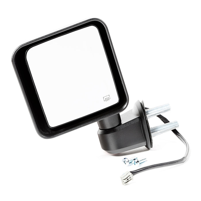 Omix 11002.26 Door Mirror; Left; Power; Black; Heated; - Truck Part Superstore