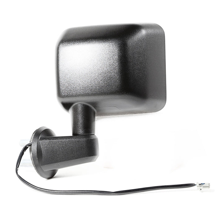 Omix 11002.26 Door Mirror; Left; Power; Black; Heated; - Truck Part Superstore