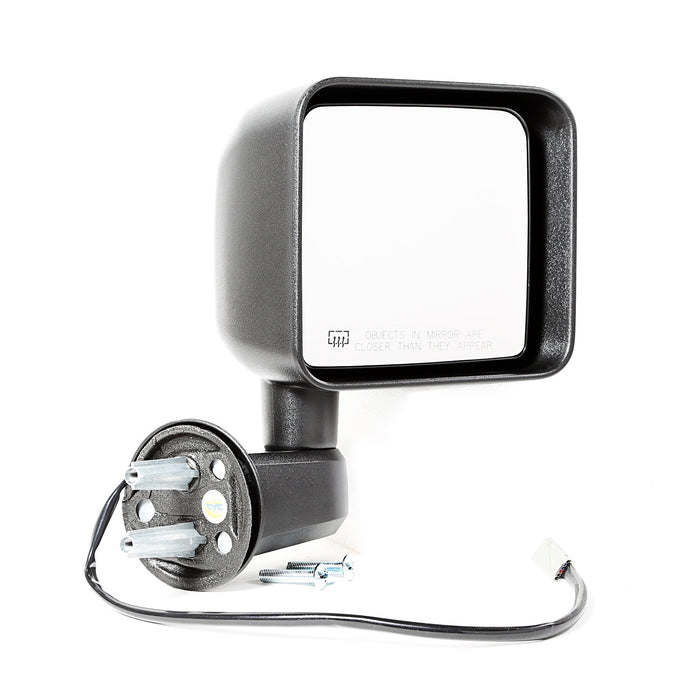 Omix 11002.27 Door Mirror; Right; Power; Heated; Black; - Truck Part Superstore