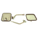 Rugged Ridge 11005.07 CJ Style Mirror; Pair; Stainless Steel; - Truck Part Superstore