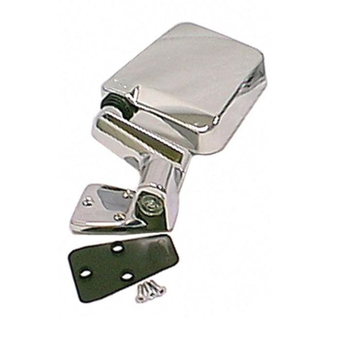Rugged Ridge 11010.07 Factory Style Mirror; Left [Driver Side]; Chrome Plastic; - Truck Part Superstore