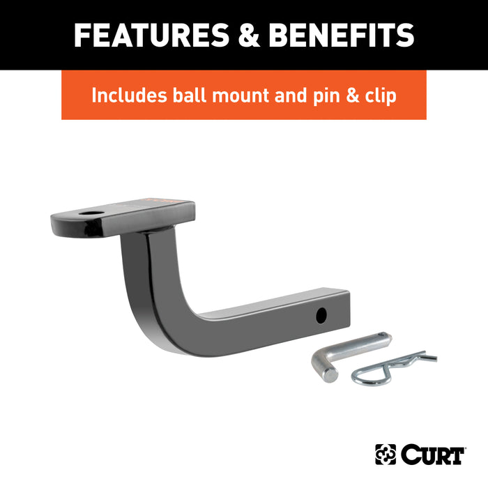 CURT 110133 Class 1 Trailer Hitch; 1-1/4in. Ball Mount; Select Cadillac CTS - Truck Part Superstore
