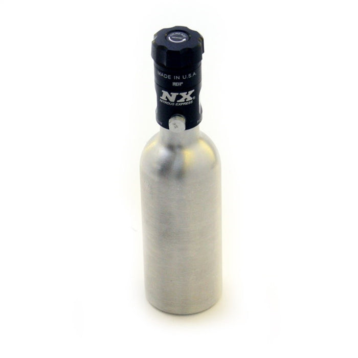 Nitrous Express 11020 3.5 OZ MINI-BOTTLE W/MOTORCYCLE VALVE (2 DIA. X 7.33 TALL) - Truck Part Superstore