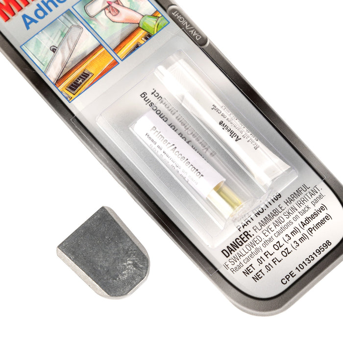 Omix 11021.02 Rear View Mirror Mounting Kit; Incl. 2 Buttons/Adhesive; Interior; - Truck Part Superstore