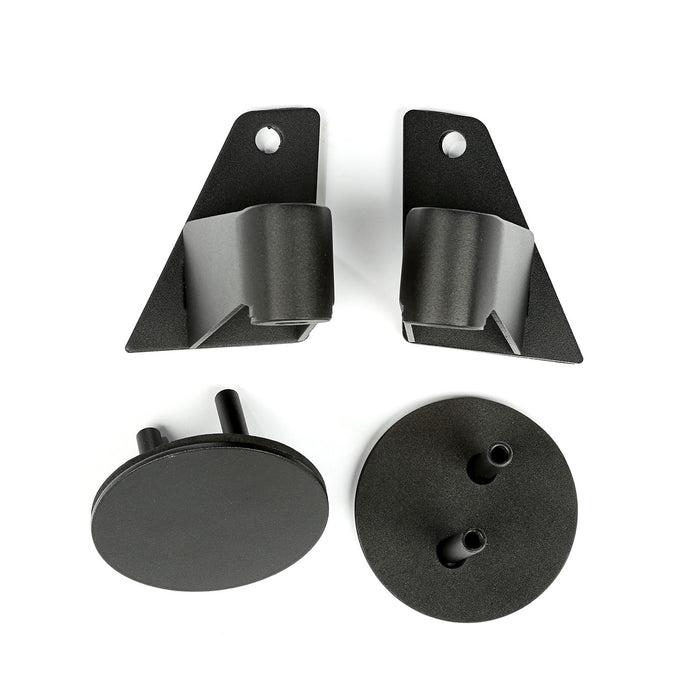 Rugged Ridge 11025.07 Mirror Relocation Bracket; Pair; Textured Black; - Truck Part Superstore